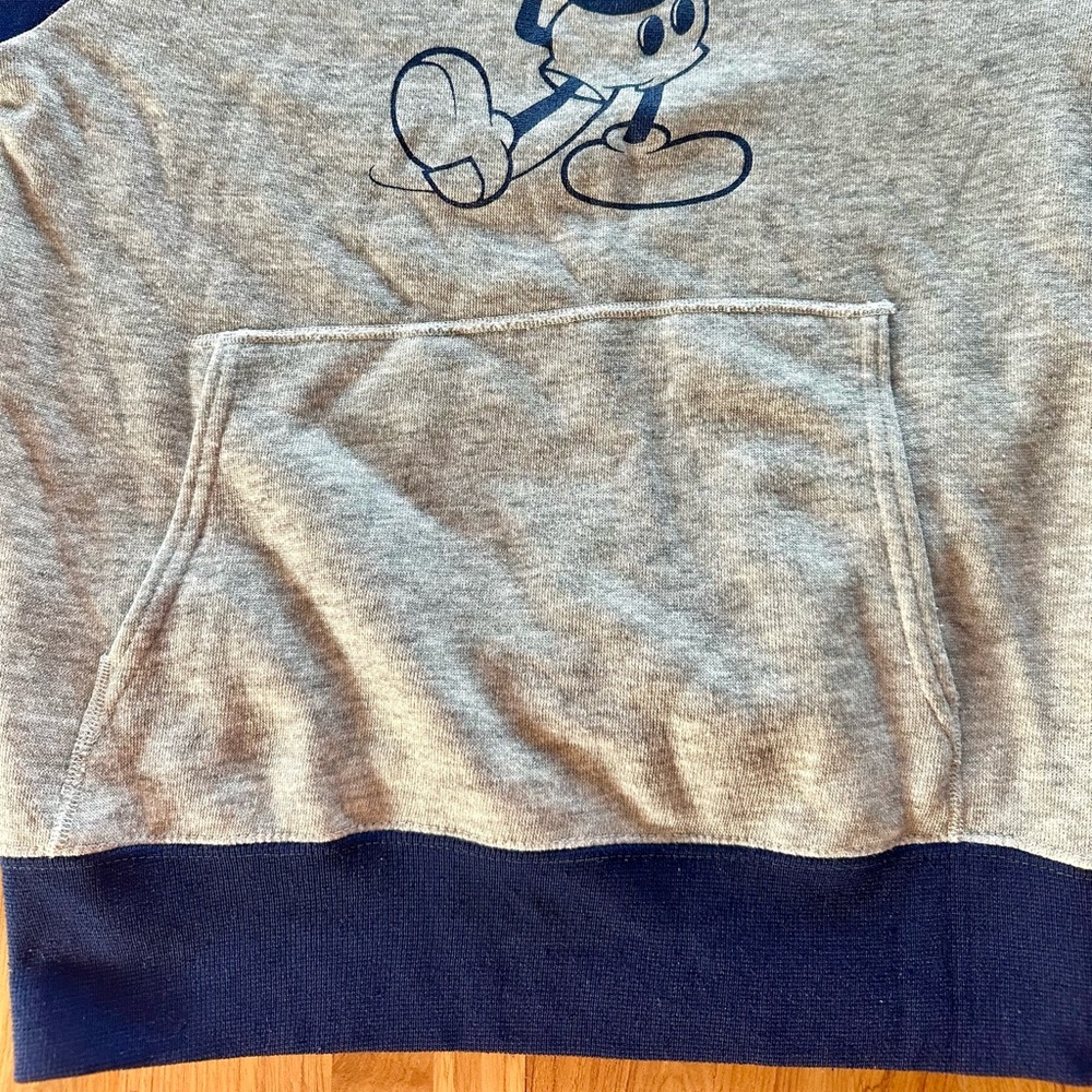 Vintage Authentic Rare Disney Casuals Mickey Mouse Raglan Sleeves Hoodie - Picture 6 of 11